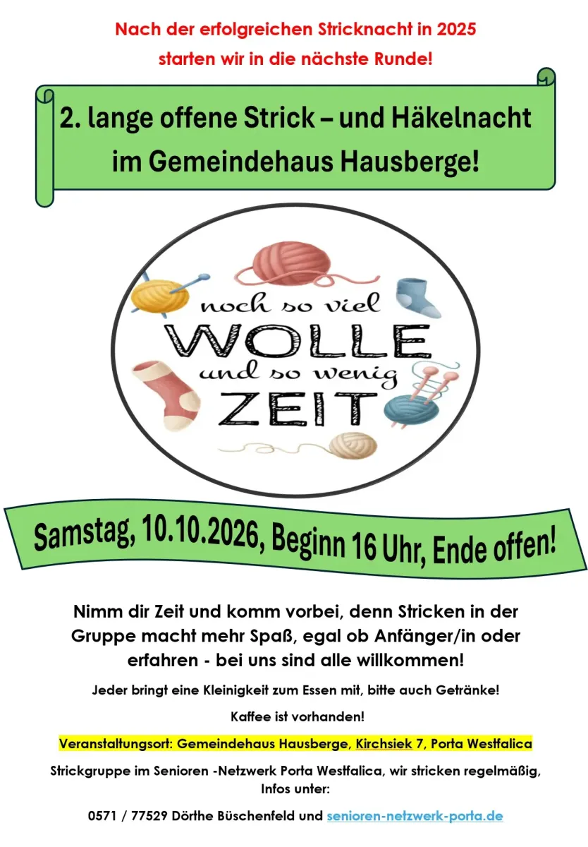 Stricknacht 2026 - Flyer